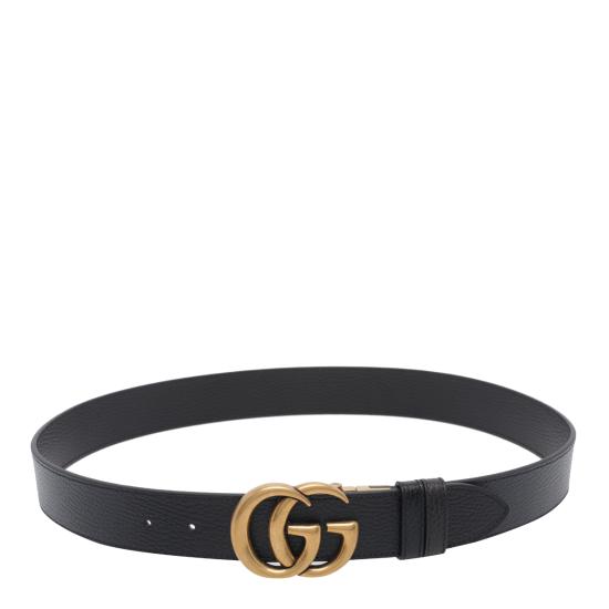 26FW 구찌 더블 G 버클 리버시블 레더 벨트 627055 CAO2T1062 Black