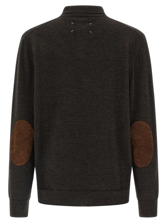  마르지엘라 스웨터 메종  울 폴로 셔츠 브라운 - MAISON MARGIELA