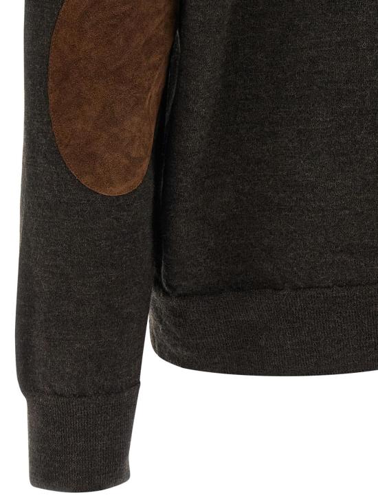  마르지엘라 스웨터 메종  울 폴로 셔츠 브라운 - MAISON MARGIELA