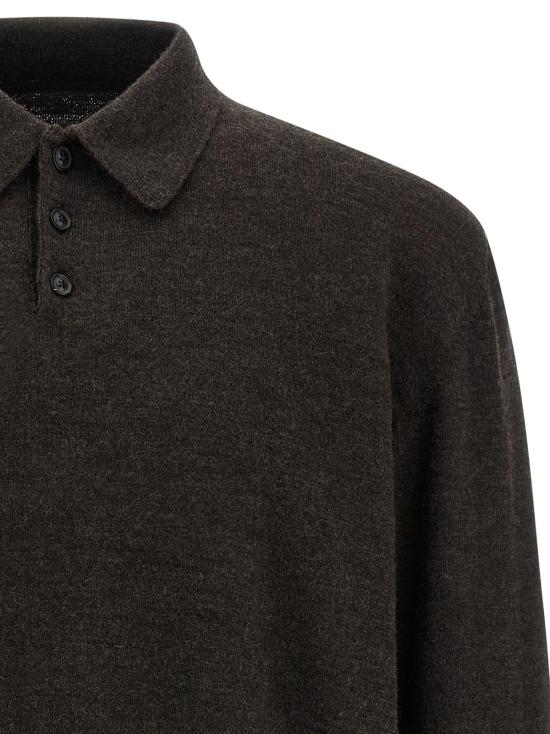  마르지엘라 스웨터 메종  울 폴로 셔츠 브라운 - MAISON MARGIELA