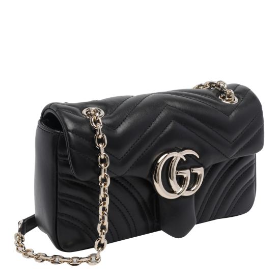 26FW 구찌 GG 마몽 스몰 숄더백 837280 AAE381000 BLACK - GUCCI