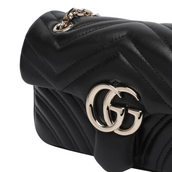 26FW 구찌 GG 마몽 스몰 숄더백 837280 AAE381000 BLACK - GUCCI