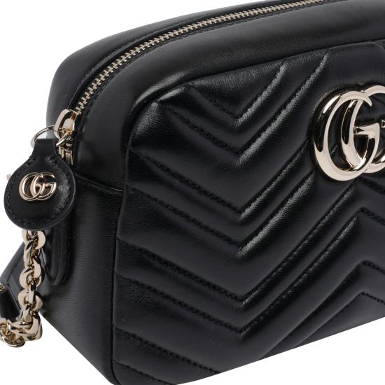 26FW 구찌 GG 마몽 스몰 카메라 백 855273 AAFXD1000 Black - GUCCI