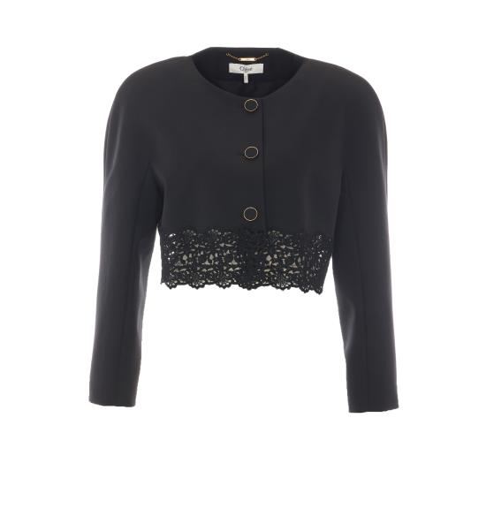 26FW 끌로에 수트 자켓 CH26AVE24067 001 BLACK