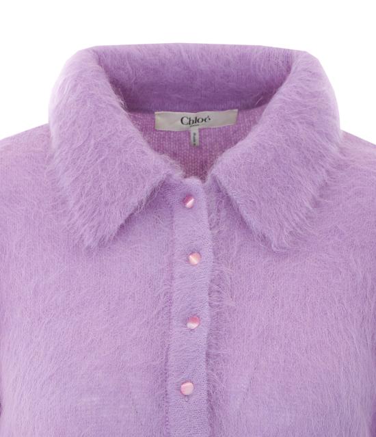 26FW 끌로에 폴로 티셔츠 CH26AMP16720 508 LILAC - CHLOE
