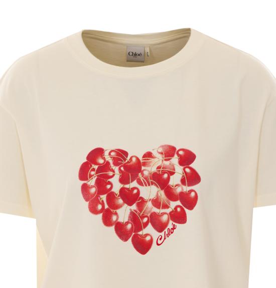 26FW 끌로에 반팔 티셔츠 CH26AJH41880 107 WHITE - CHLOE