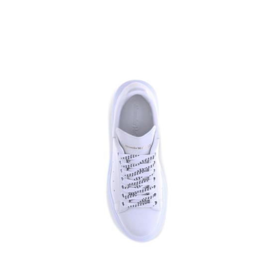  알렉산더 맥퀸 스니커즈 송아지 가죽 보스 타우러스 플랫폼  화이트 - ALEXANDER MCQUEEN