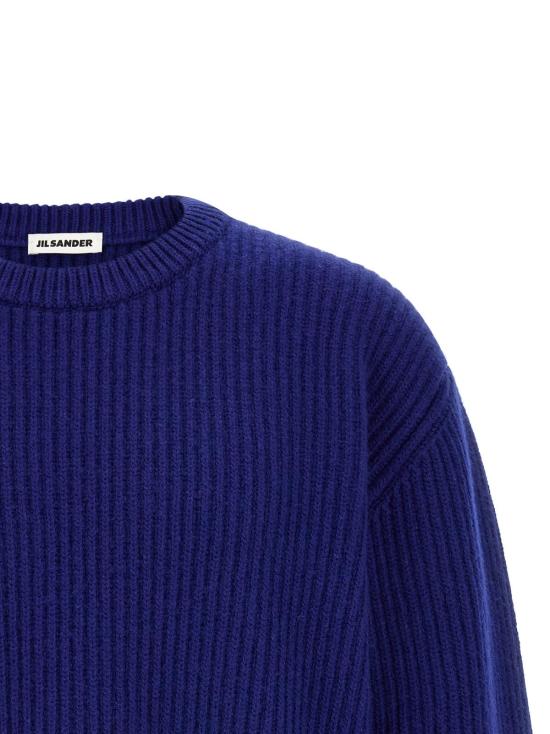  질샌더 스웨터 질 샌더 피셔맨즈 립  블루 - JIL SANDER