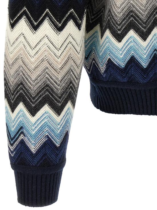  미소니 스웨터 미쏘니 울 가디건 멀티컬러 - MISSONI
