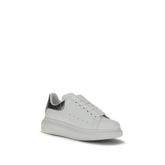 26FW 알렉산더 맥퀸 스니커즈 송아지 가죽 보스 타우러스 플랫폼  화이트 - ALEXANDER MCQUEEN