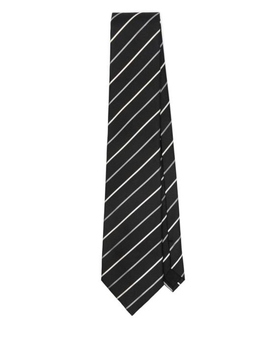 26FW 생로랑 넥타이 8250653Y009 1088 Black multicolor