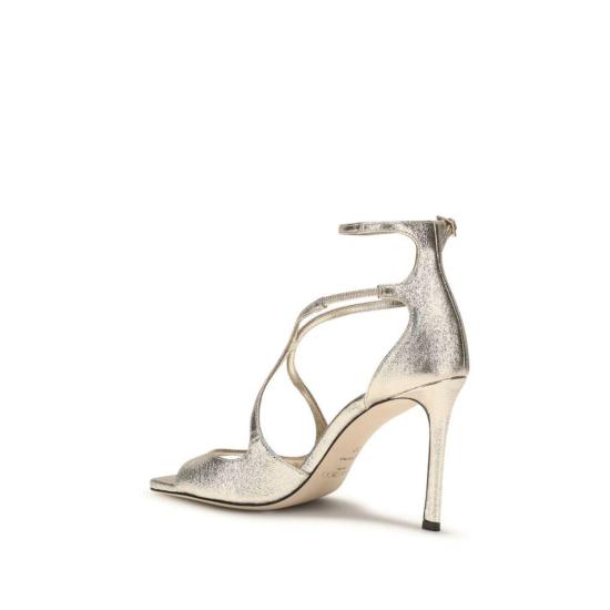  지미추 샌들 아지아 스틸레토 힐  골드 - JIMMY CHOO