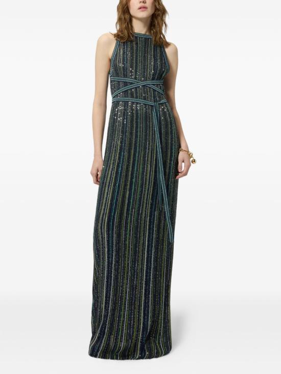 26FW 미소니 미디 원피스 DS26WG00 BK01J8S616T Verde - MISSONI