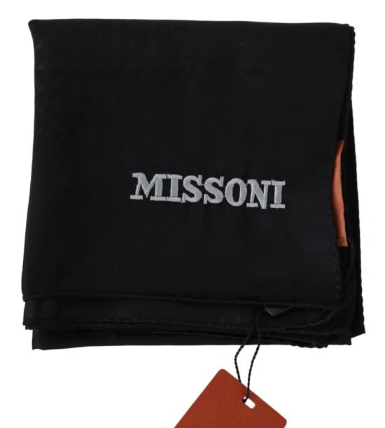  미소니 머플러/스카프 미쏘니 울 니트 넥랩 숄 스카프 블랙 - MISSONI