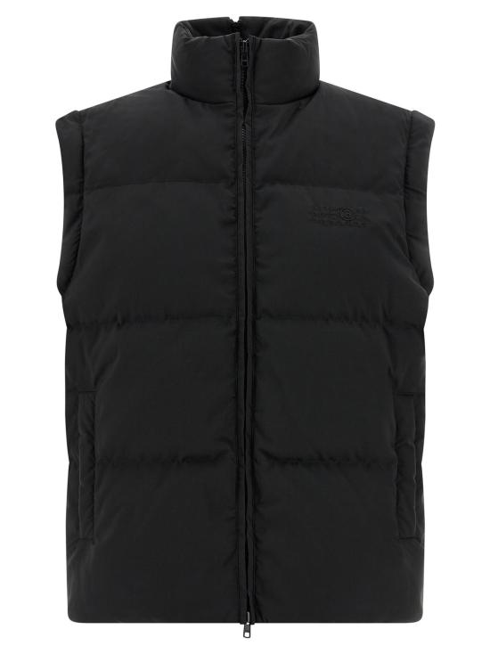  MM6 메종마르지엘라 봄버 자켓 Mm6 메종 마르지엘라 풀랭스 다운 재킷 블랙 - MM6 MAISON MARGIELA