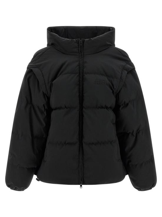  MM6 메종마르지엘라 봄버 자켓 Mm6 메종 마르지엘라 풀랭스 다운 재킷 블랙