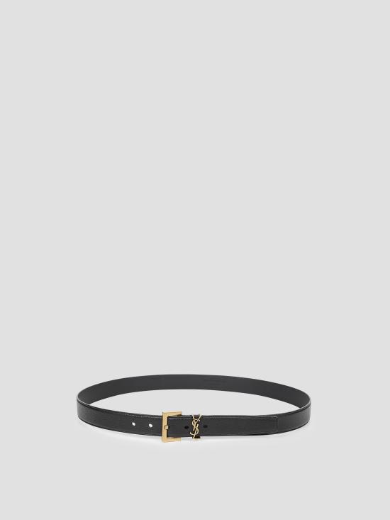 26SS 생로랑 모노그램 벨트 634440DTI0W 1000 - SAINT LAURENT