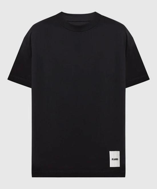 26SS 질샌더 반팔 티셔츠 J40GC0001J45048 001 BLACK