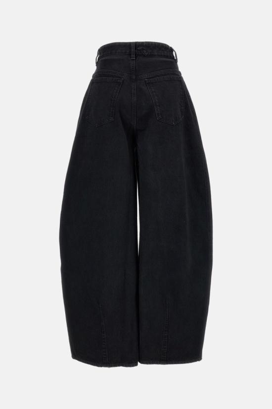 26FW 자크뮈스 더 오발로 드 님 데님 팬츠 PAW00609AD00039990 Black - JACQUEMUS