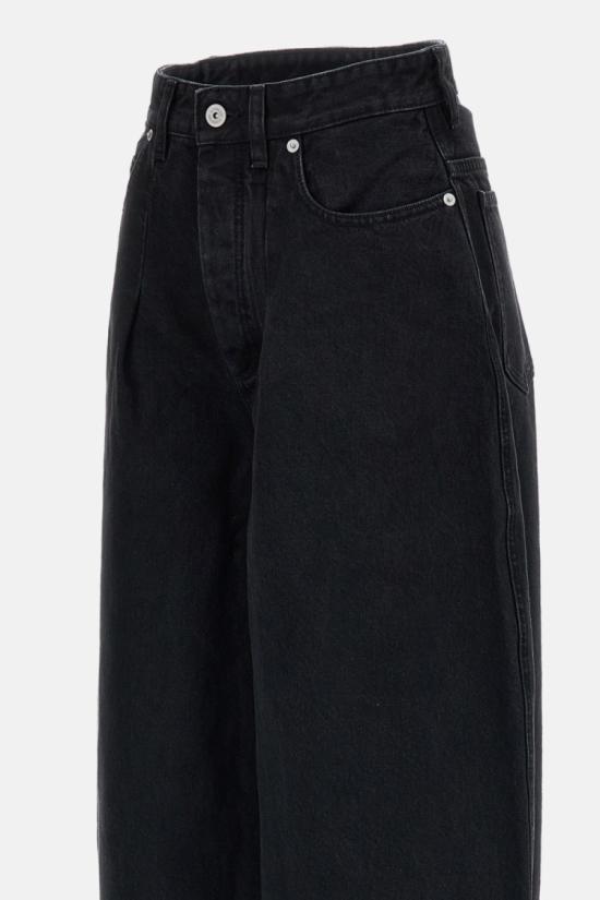26FW 자크뮈스 더 오발로 드 님 데님 팬츠 PAW00609AD00039990 Black - JACQUEMUS