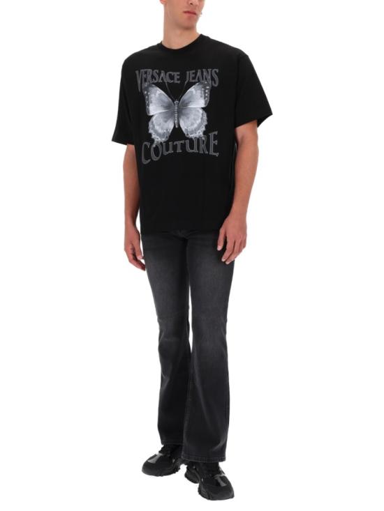 25FW 베르사체 반팔 티셔츠 79GAHP06 CJ01P899 Black - VERSACE