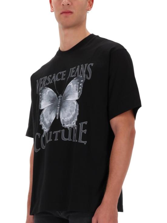 25FW 베르사체 반팔 티셔츠 79GAHP06 CJ01P899 Black - VERSACE