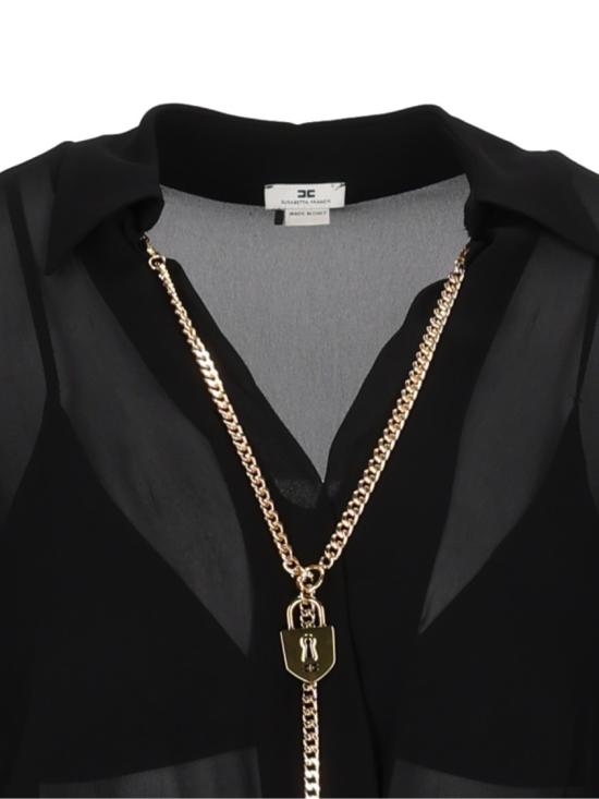 26FW 엘리자베타프랜치 탑 CB00966E2 Black - ELISABETTA FRANCHI