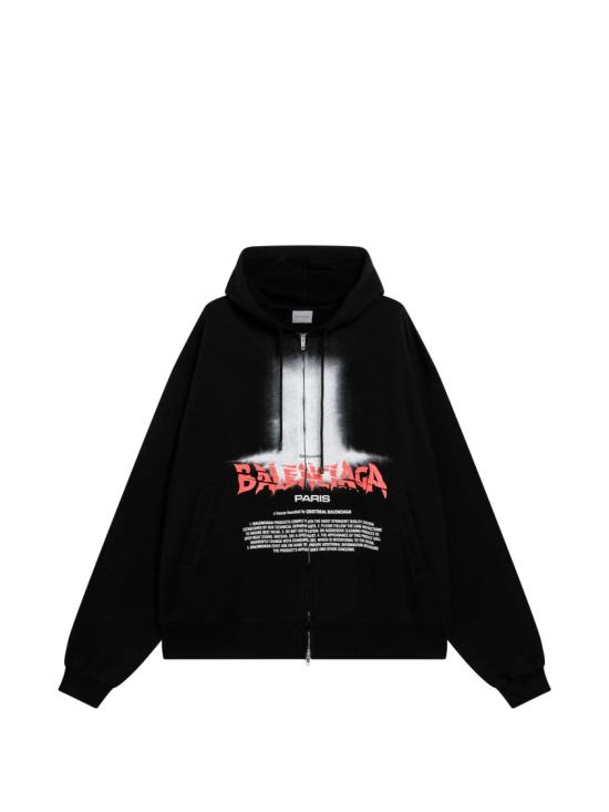 26FW 발렌시아가 탑 850338 TUVQ9 Black