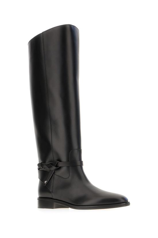 26FW 지미추 부츠 LAWTONKBFLATTKH BLACK - JIMMY CHOO