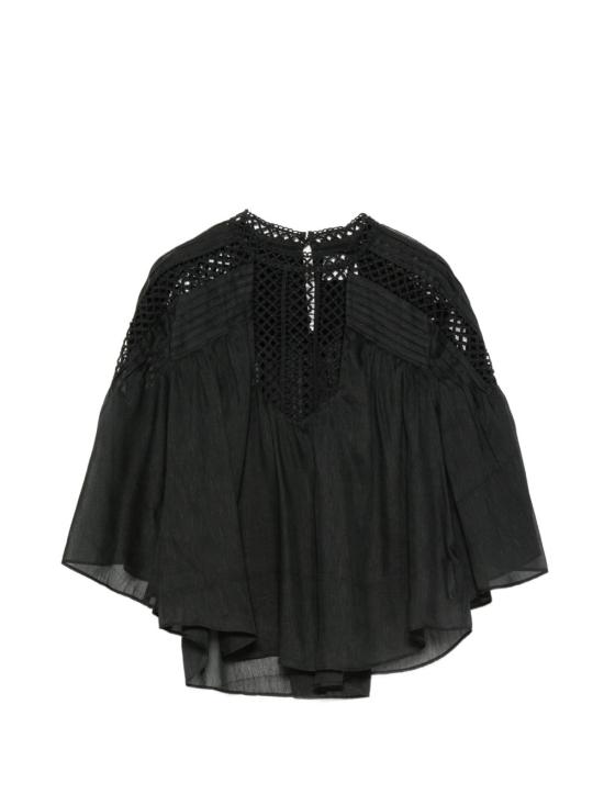 26FW 이자벨마랑에뚜왈 긴팔 티셔츠 HT0902FA D3J04E01BK NERO