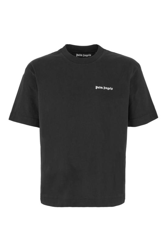 26FW 팜앤젤스 반팔 티셔츠 PAM2B001JR001 1003 BLACK OFF WHITE