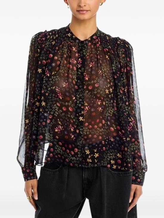 26FW 이자벨마랑에뚜왈 긴팔 티셔츠 HT0947FA D3J01EBKEC NERO - ISABEL MARANT ETOILE