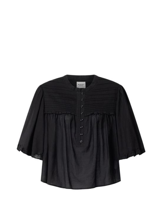 26FW 이자벨마랑에뚜왈 긴팔 티셔츠 HT0945FB B3J04E01BK NERO