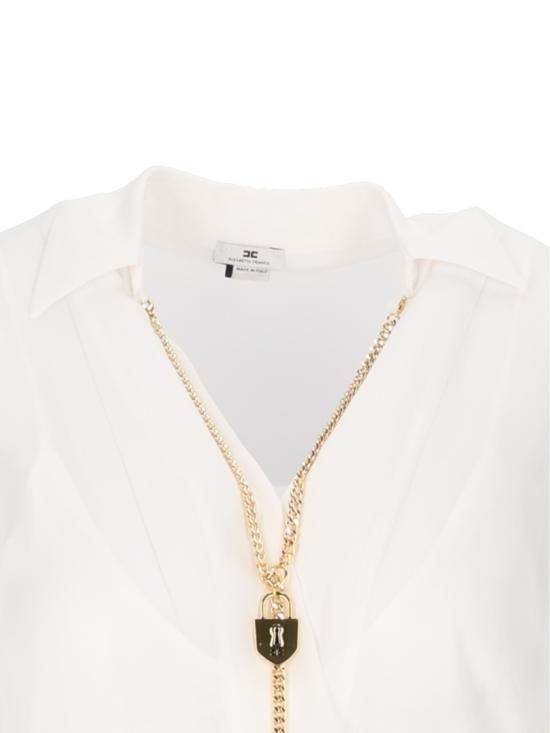 26FW 엘리자베타프랜치 탑 CB00966E2 White - ELISABETTA FRANCHI