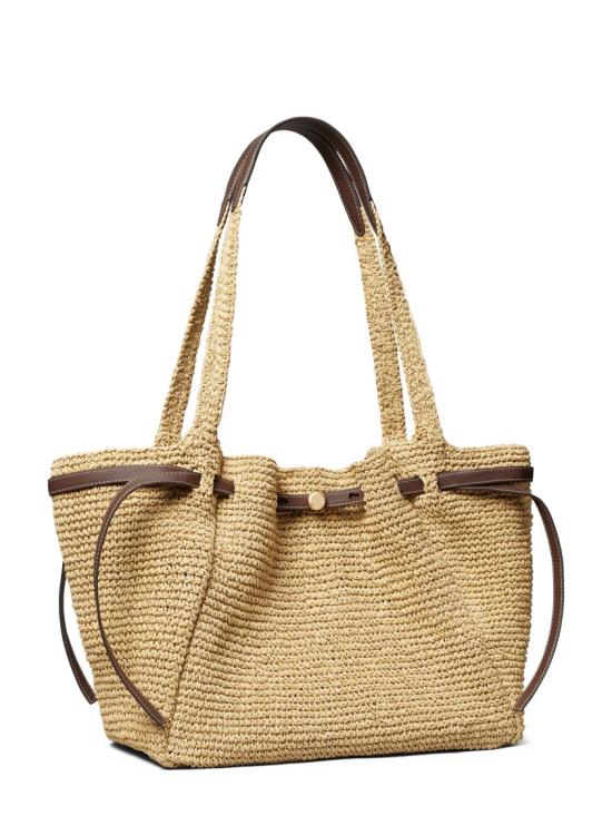 26SS 토리버치 로미 우븐 토트 백 178696254 Neutrals - TORY BURCH