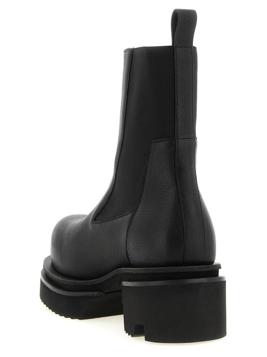  릭 오웬스 부츠 비틀 보건 염소가죽 앵클  블랙 - RICK OWENS