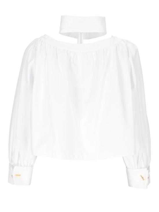 26FW 엘리자베타프랜치 탑 CA17566E2 White - ELISABETTA FRANCHI