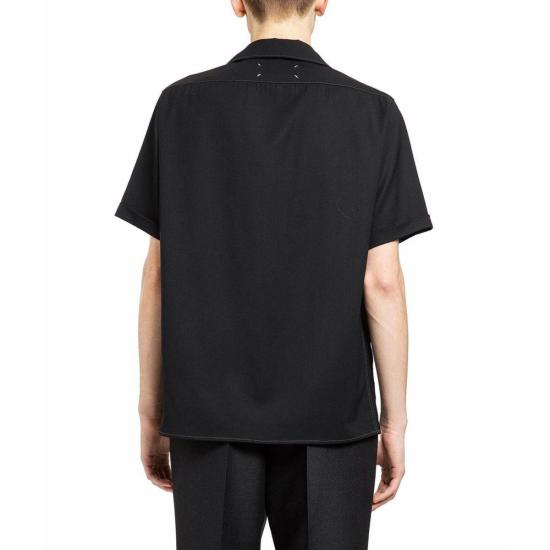  마르지엘라 반팔 티셔츠 메종  울 반팔 셔츠 - MAISON MARGIELA