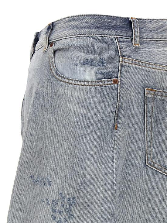  MM6 메종마르지엘라 데님 스커트 Mm6 메종 마르지엘라 코튼 미니 스커트 블루 - MM6 MAISON MARGIELA