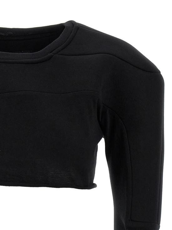  릭 오웬스 스웨터 X 챔피언 크롭  블랙 - RICK OWENS