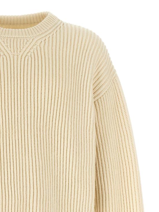  질샌더 가디건 질 샌더 청키 잉글리시 립 울  화이트 - JIL SANDER