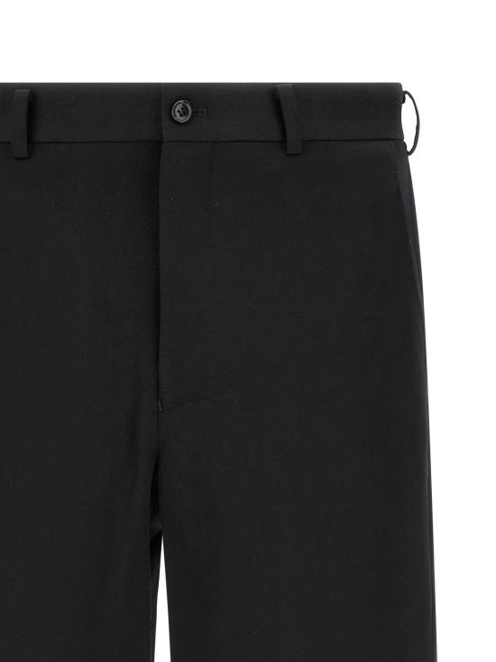  꼼데가르송 숏팬츠 Comme Des Garçons 울 버뮤다 쇼츠 블랙 - COMME DES GARCONS