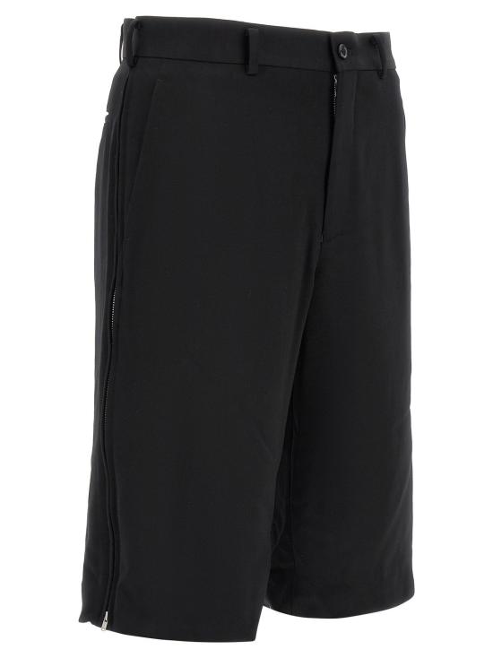  꼼데가르송 숏팬츠 Comme Des Garçons 울 버뮤다 쇼츠 블랙 - COMME DES GARCONS