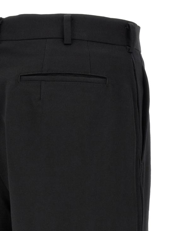  꼼데가르송 숏팬츠 Comme Des Garçons 울 버뮤다 쇼츠 블랙 - COMME DES GARCONS