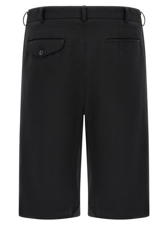  꼼데가르송 숏팬츠 Comme Des Garçons 울 버뮤다 쇼츠 블랙 - COMME DES GARCONS