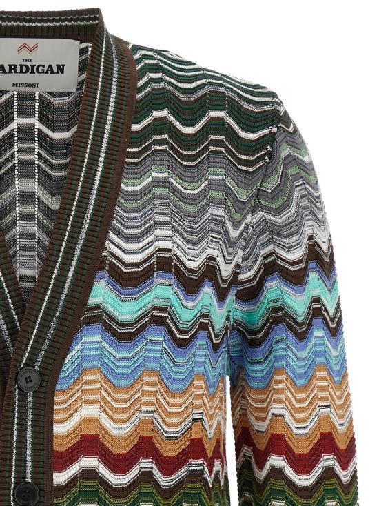  미소니 가디건 미쏘니 코튼  멀티컬러 - MISSONI