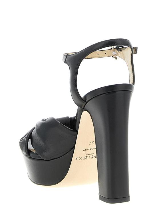  지미추 샌들 헬로이즈 스틸레토 힐  블랙 - JIMMY CHOO