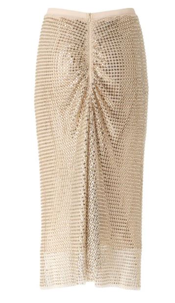 26FW 핑코 미디 스커트 107323BERLINA A3IHH78 Oro - PINKO