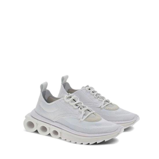  살바토레 페라가모 스니커즈 페라가모 나일론 운동화 화이트 - SALVATORE FERRAGAMO