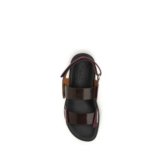  마르니 슈즈 더블 스트랩 푸스베트 샌들 블랙 - MARNI